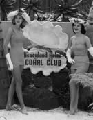 Fashion show by the Disneyland Hotel pool vintage photo