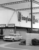 Disneyland Hotel grounds vintage photo 4