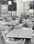 Disneyland Hotel coffee shop interior vintage photo