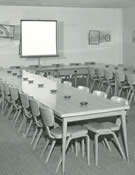 Disneyland Hotel conference room vintage photo