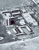 Disneyland Hotel aerial overhead photo 1964